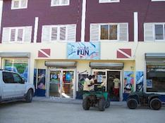 dive shop storefront